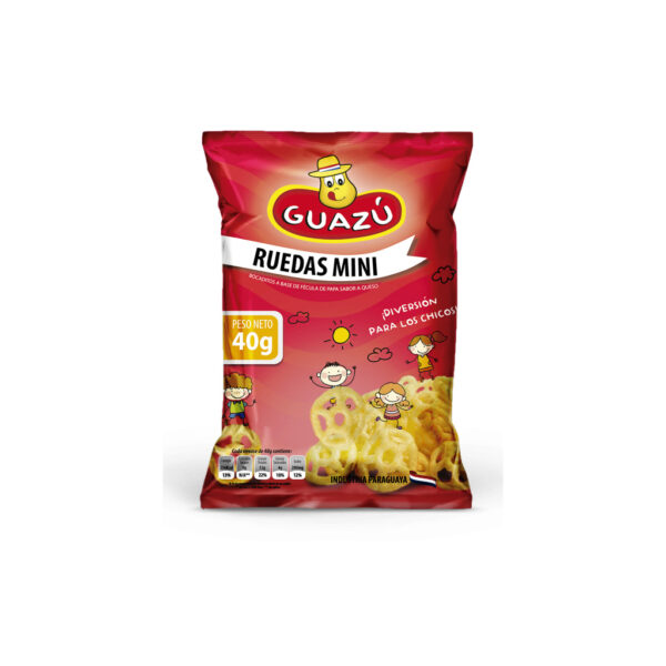 Guazú – Ruedas mini sabor queso 40gr