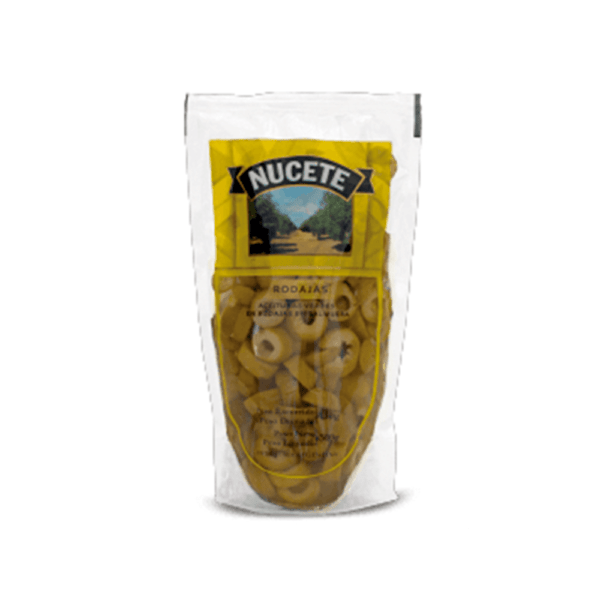 Nucete – Aceitunas verdes en rodajas doypack 150gr