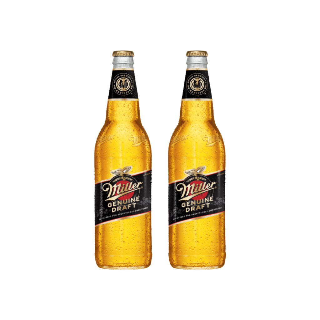 2 Miller genuine draft – botella 650ml